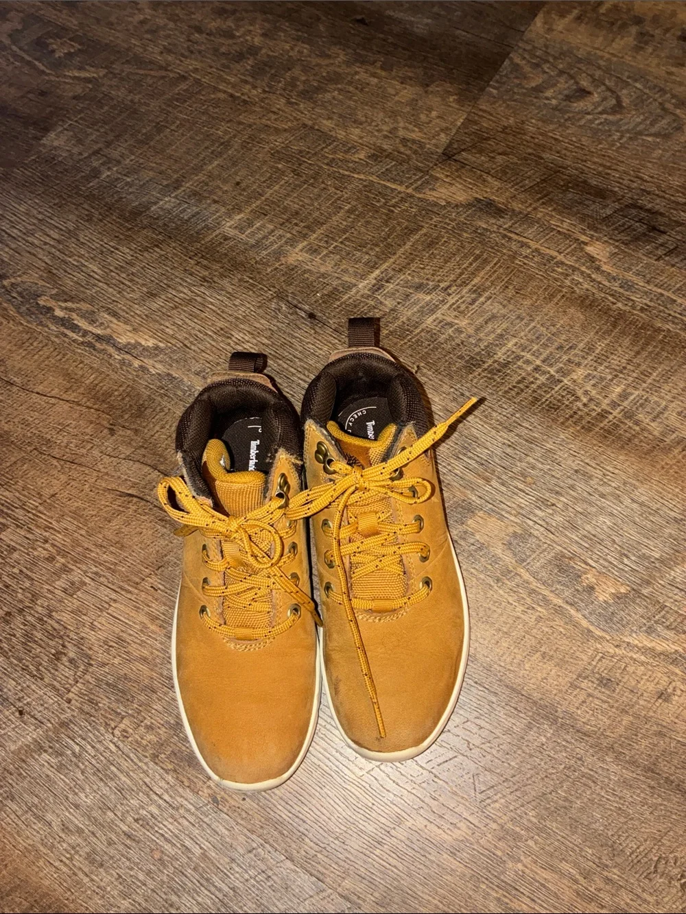 Timberland Kids Wheat/Tan Lace-Up Boots
